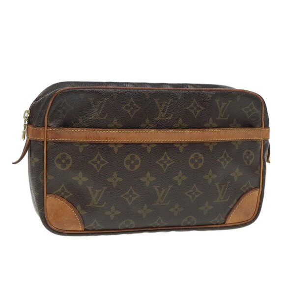 LOUIS VUITTON Monogram Compiegne 28 Clutch Bag M51845 LV Auth 84469 - Picture 1 of 16